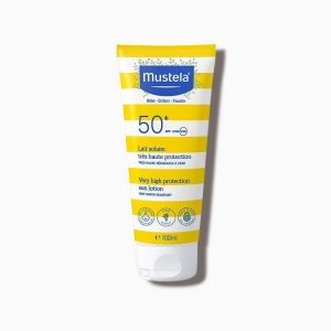 Sun Body & Face Lotion Mustela® Αντηλιακό γαλάκτωμα Σώματος & Προσώπου πολύ υψηλής προστασίας με δείκτη SPF 50+