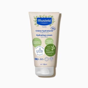 Organic Certified Hydrating Cream Mustela®  Βιολογικά Πιστοποιημένη Ενυδατική Κρέμα με Βιολογικό Ελαιόλαδο για πρόσωπο και σώμα